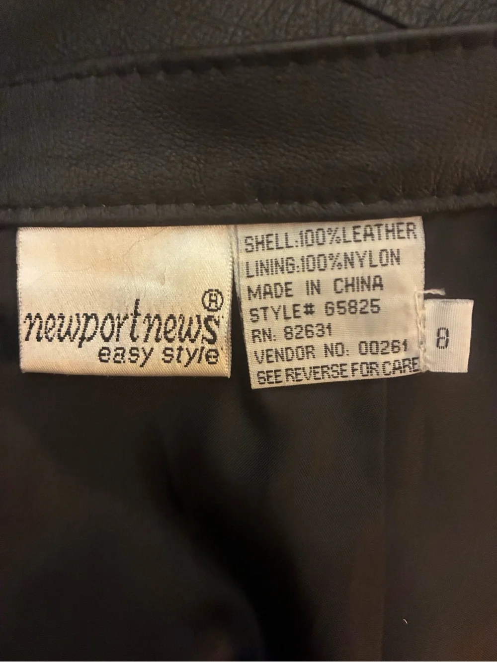 VTG Newport News Genuine Leather Panel Maxi Skirt Black 8 Goth Whimsygoth